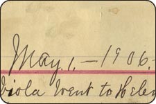 screenshot from diary entry of James Ball